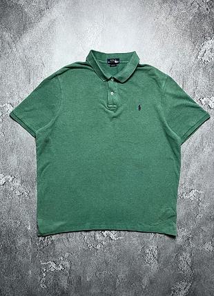 Vintage винтажная футболка поло polo ralph lauren поло ральф лаурен big pony биг пони size xl размер хл