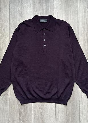 Вінтажний светр джемпер falcaro classic wool merinos