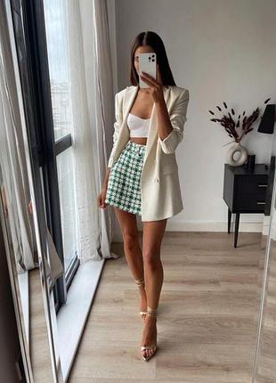 Юбка твідова zara