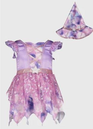 Космос вселенная комета звездопад карнавальный костюм платье на 1 год и 2-3года