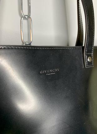 Чорна сумка шопер givenchy parfums 4