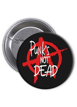 Значок punks not dead | панки не мертвые (03)