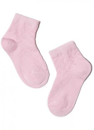 Носки детские conte-kids miss (113) ажурные 14 (21-23), светло-розовый