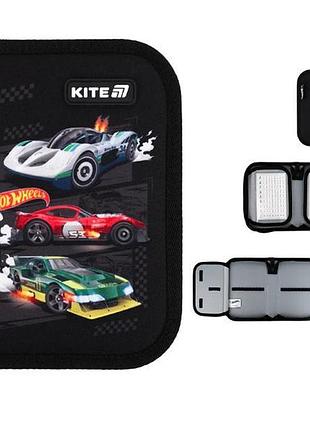 Пенал-книжка kite hot wheels hw25-622-1, 1 отделение, 2 отворота