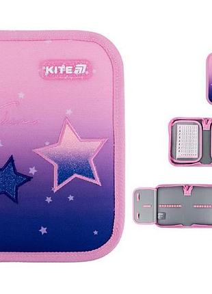 Пенал-книжка kite sparkling k25-622-1, 1 отделение, 2 отворота