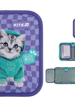 Пенал-книжка kite studio pets sp25-622-2, 1 отделение, 2 отворота