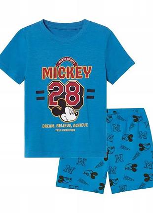 Піжама (футболка і шорти) для хлопчика disney mickey mouse 483695 098-104 см (2-4 years) синій