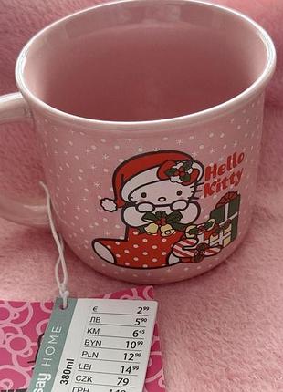 Чашка hello kitty christmas, 380 мл нова з біркою