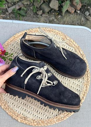 Очень оригинальные замшевые дизайнерские ботинки schuhe