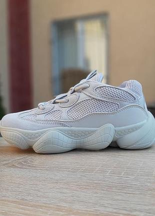 Adidas yeezy 500 бежевые