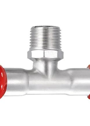 Трійник дворозтрубний зр koer kq.t1808m press-inox aisi 304 18x3/4"x18 (kr6384)
