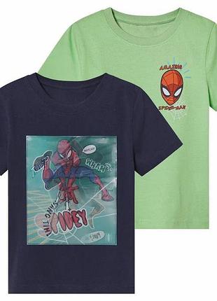 Футболка набор 2шт. хлопковые для мальчика disney spider man 473137 110-116 см (4-6 years) комбинированный
