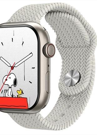 New! розумний годинник серії 9 pro + (plus) amoled smart watch apple series 9 gen.3 білий