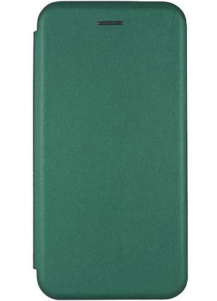Кожаный чехол-книжка classy для xiaomi redmi 9 зеленый