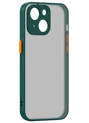 Чехол для мобильного телефона armorstandart frosted matte apple iphone 14 plus dark green (arm64490)