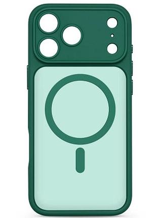 Чохол до мобільного телефона armorstandart lush magcase apple iphone 17 pro max dark green (arm87500)