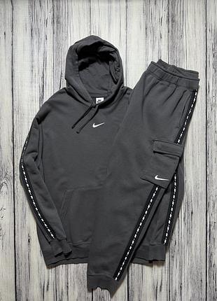 Nike костюм оригинал серый 2xl размер xxl спортивный