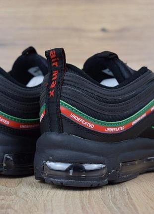Nike air max 97 undefeated черные с ободком