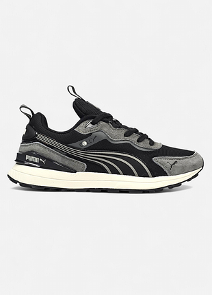 Кроссовки мужские puma cell endura черные серые летние демисезонные весна-лето-осень замша текстиль размер 41-46 новые 3396-7