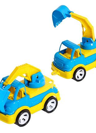 Дитячий екскаватор "mini matik" 002/4bms(blue) рухома стріла, 13,5 см