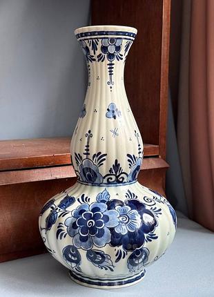Ваза koninklijke goedewaagen “blauw delft” holland вінтажна 🤍