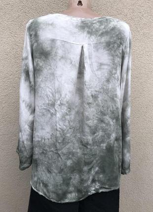 Штапельная блуза,сорочка,сріблястий принт,етно стиль бохо9 фото