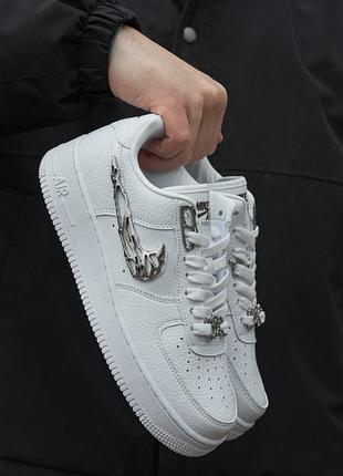 Nike air force 1 low molten metal silver