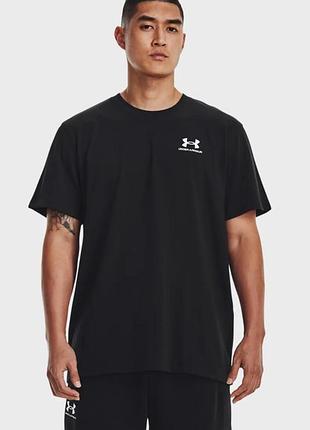 Футболка чоловіча under armour logo emb heavyweight (1373997-001)