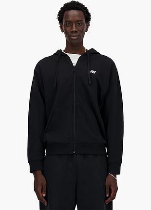 Толстовка чоловіча new balance full-zip black mj41501bk