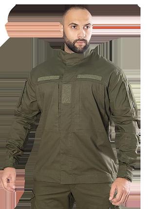 Китель военный тактический blitz rip-stop stretch олива xl