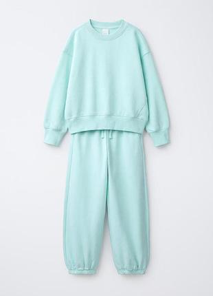 Комплект из свитшота и брюк-джоггеров zara 4587 (0257/605/402)