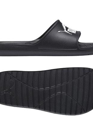 Шлепанцы puma divecat v2 черные 369400-01, чёрный, размер (eu) - 46