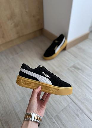 Сша! оригінальні жіночі кросівки puma smash platform v3 391942-02 кеди новий стан