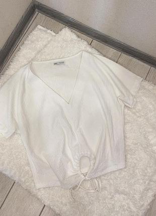 Блуза  футболка белая3 фото