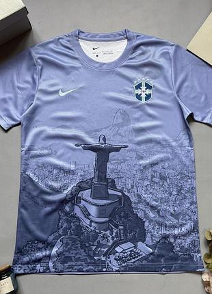Футболка nike brazil синя