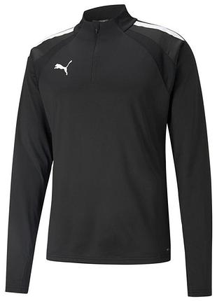 Джемпер puma teamliga 1/4 zip 657236-03, чёрный, размер (eu) - s