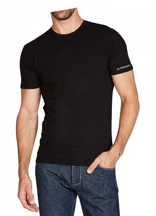 Футболка kappa t-shirt mezza manica girocollo черный мужчины l