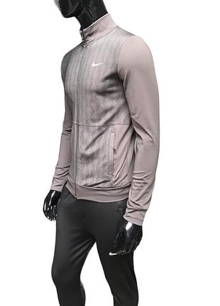 Спортивний костюм nike - ластик. чоловічий. темний хакі.