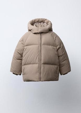 Водовідштовхувальне пальто з капюшоном zara 4775, 4776 (5992/557/710)