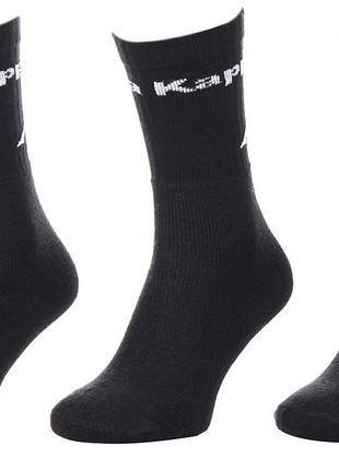 Носки kappa socks logo saboya 3pack черный унисекс 35-38