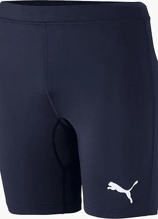 Компрессионные шорты puma liga baselayer short tight 655924-20, темно-синий, размер (eu) - s