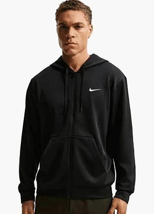 Толстовка чоловіча nike df uv flex flc fz hd black if2982-010