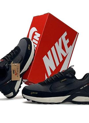 Мужские термо кроссовки nike rivah fur gore-tex серо черные утепленные кроссы на меху найк ривах гор текс водонепроницаемые осень 44
