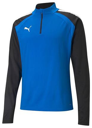 Джемпер puma teamliga training men на молнии 1/4 657236-02, синий, размер (eu) - m