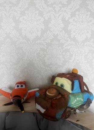 Мʼякі іграшки тачки макквін disney машинки