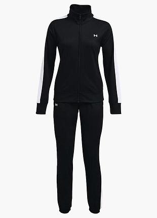 Спортивний костюм жіночий under armour tricot tracksuit black (1365147-001)