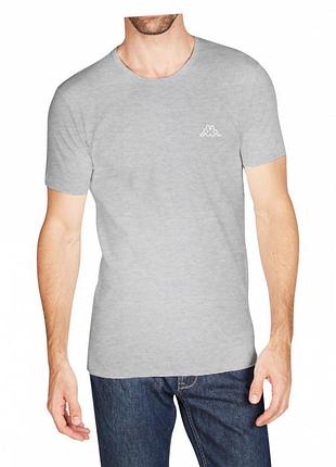 Футболка kappa t-shirt mezza manica girocollo серый мужчины l