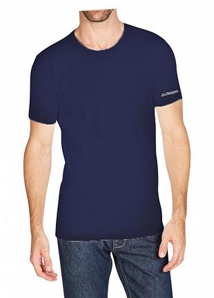 Футболка kappa t-shirt mezza manica girocollo темно-синий мужчины l