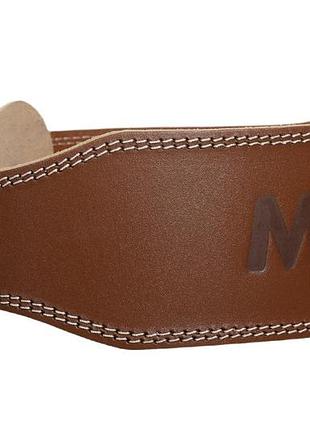 Пояс для тяжелой атлетики madmax mfb-246 full leather кожаный chocolate brown xl