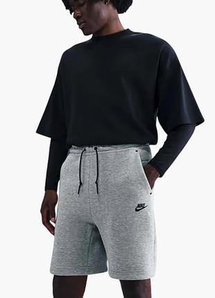 Шорти чоловічі nike sportswear tech fleece grey im0693-063
